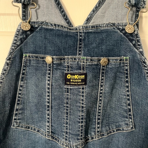 Vintage OshKosh B'gosh Classic Blue Denim Overalls (Adult) - Picture 2 of 4